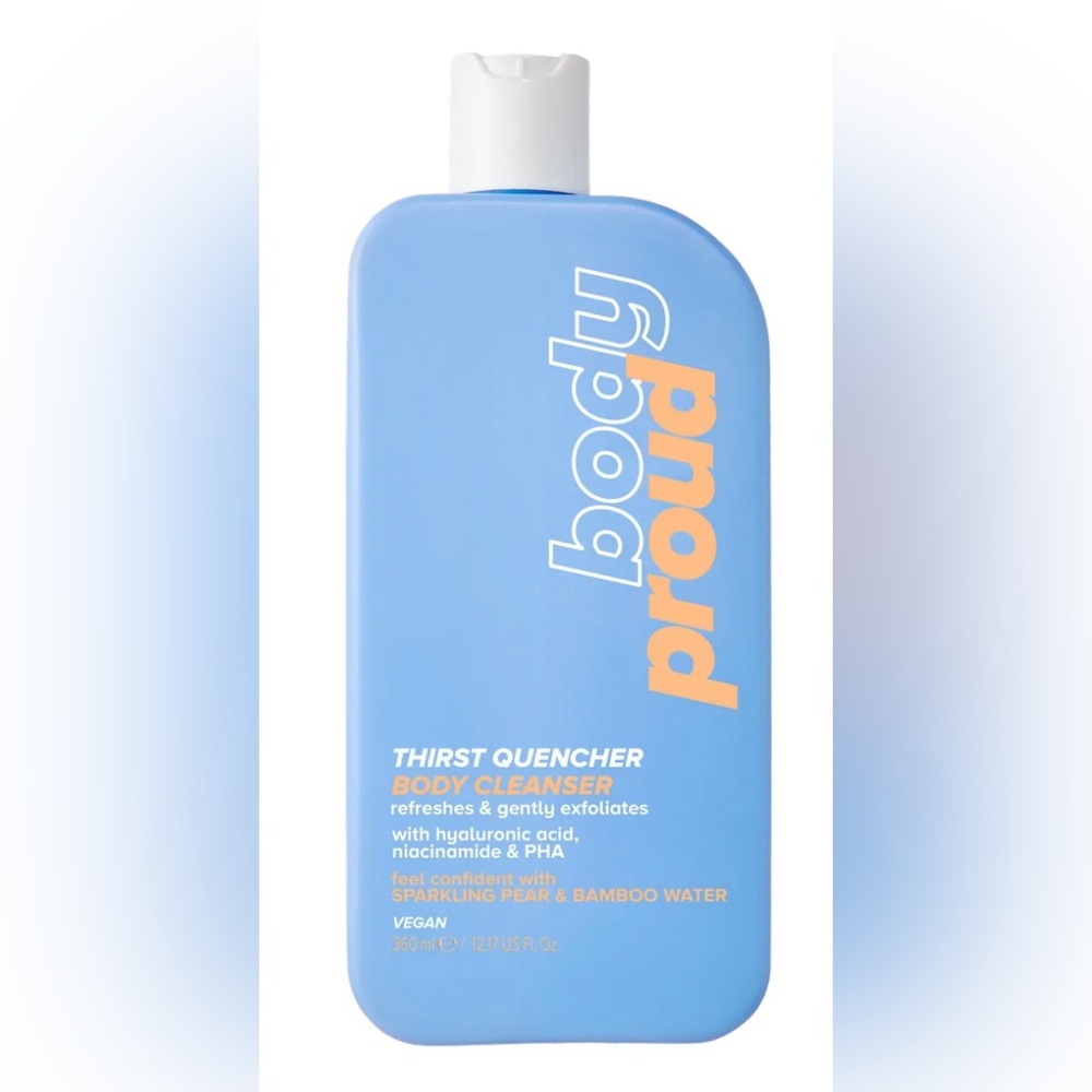 NWT Body Proud Thirst Quencher Body Wash Cleanser w/HA, 12.17oz